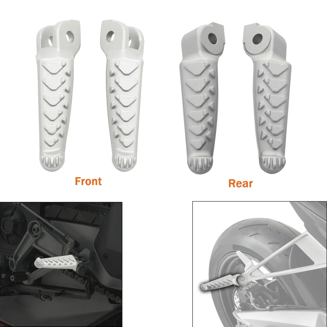 Front Rear Footpegs Fit For Aprilia RS660 Tuono 660 2021-2025