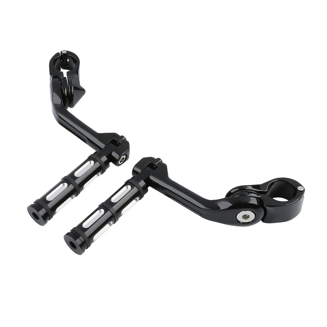 1-1/4'' Highway Footpegs Long Angled Peg Mount Fit For Harley Road Street Glide