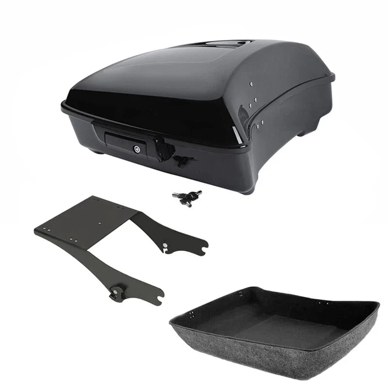 Chopped Trunk Mount Rack Fit For Harley Touring Road King 1997-2008 Black