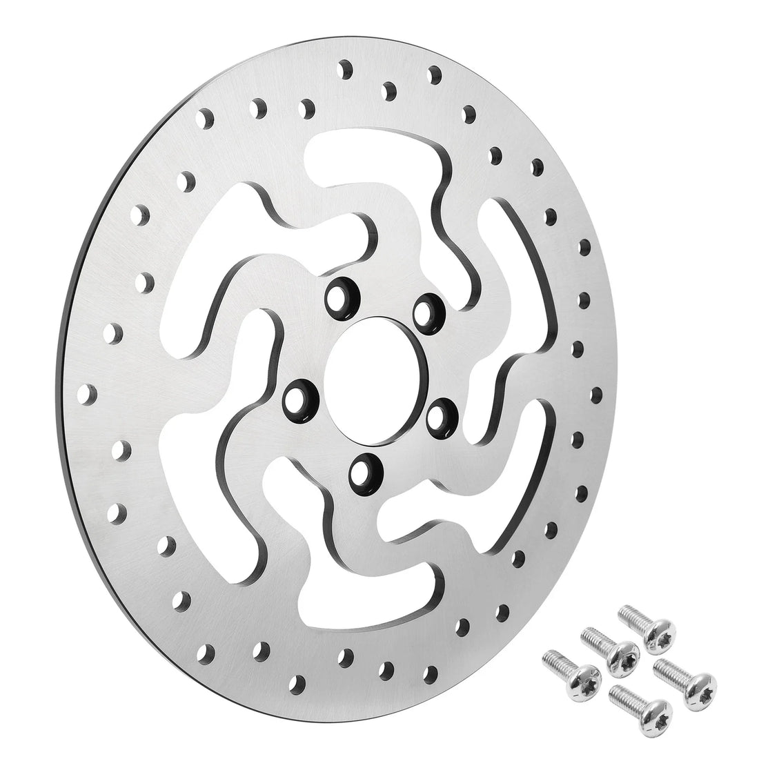 Rear Brake Disc Rotors & Bolts Fit For Harley Touring Road Glide King 2008-2025