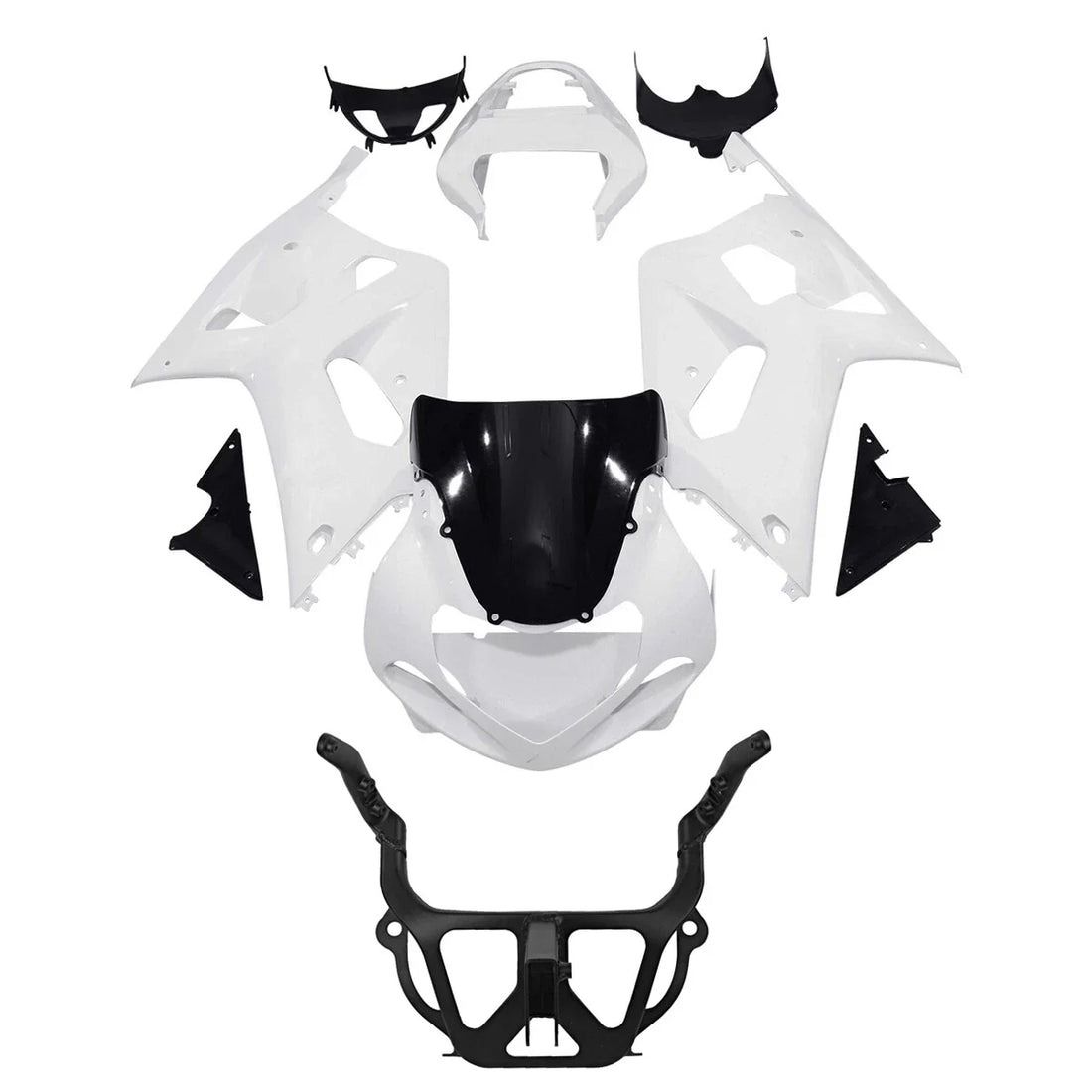 Fairings Bodywork Kit & Stay Bracket Fit For Suzuki GSXR600 GSXR750 2001-2003 02