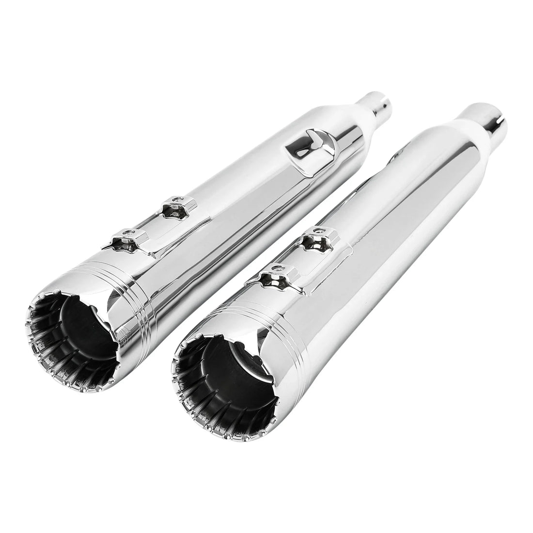 4" Slip on Straight Mufflers Exhaust Fit For Harley Touring Street Glide 2017-25