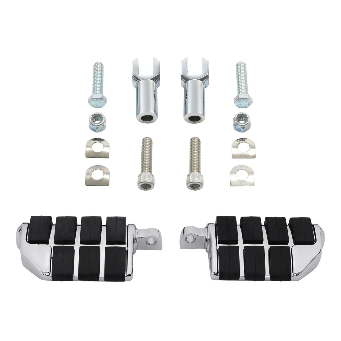 Passenger Foot Pegs 2'' Support Mount Fit For Harley Heritage Softail 2000-2006