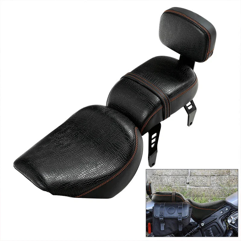 Driver Passenger Seat Rear Seat Backrest Sissy Bar Fit For Indian Scout Bobber