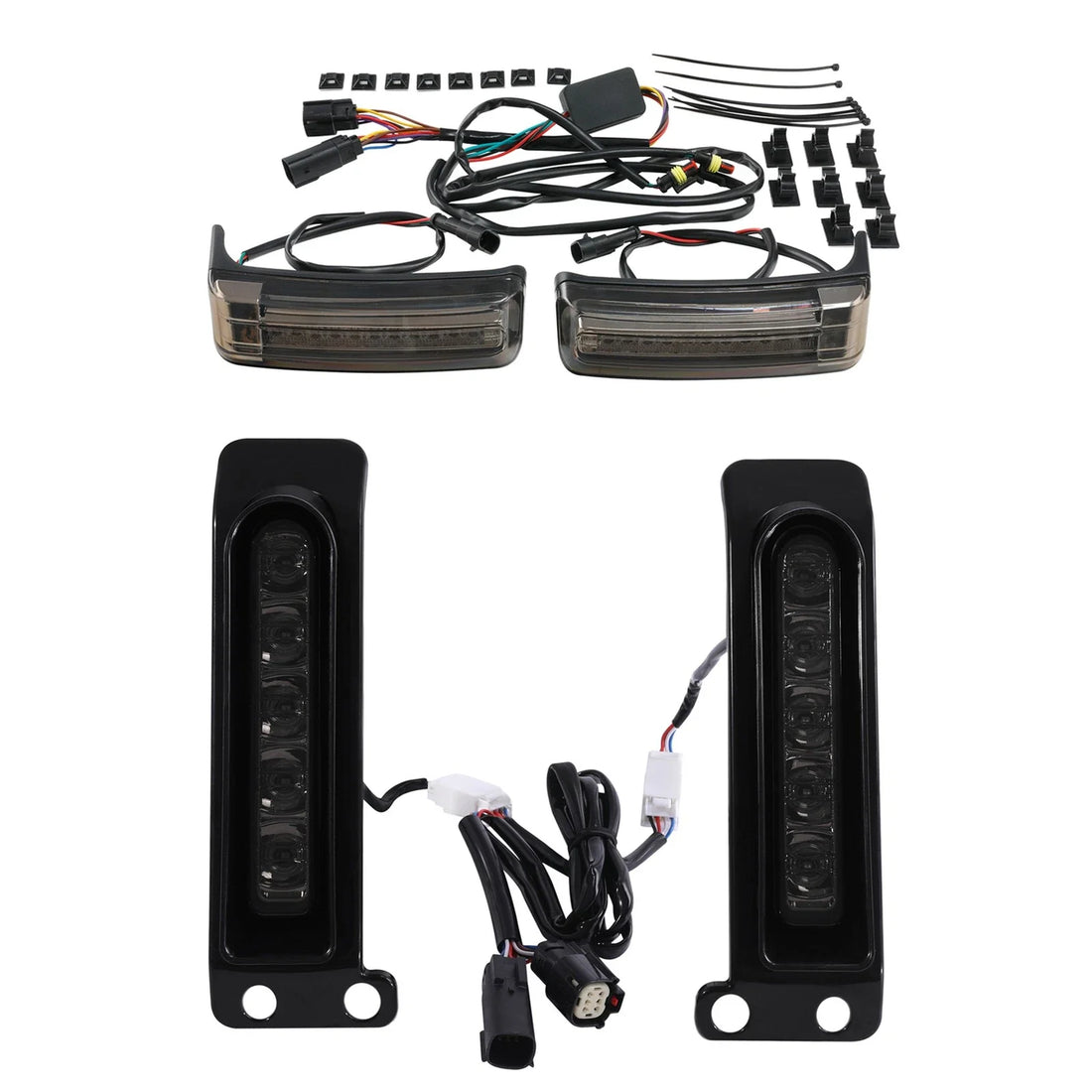LED Inserts Support Brake Run Turn Signals Light Fit For Harley Road Glide 14-24