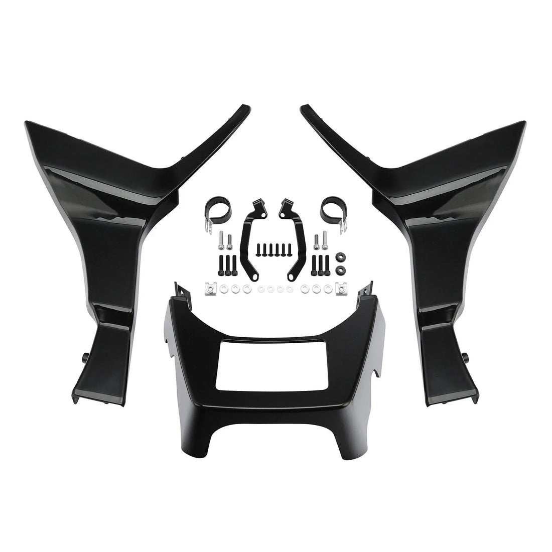 Vivid Black Side Fairings Spoilers Covers Fit For Harley Road Glide 2017-2024 23