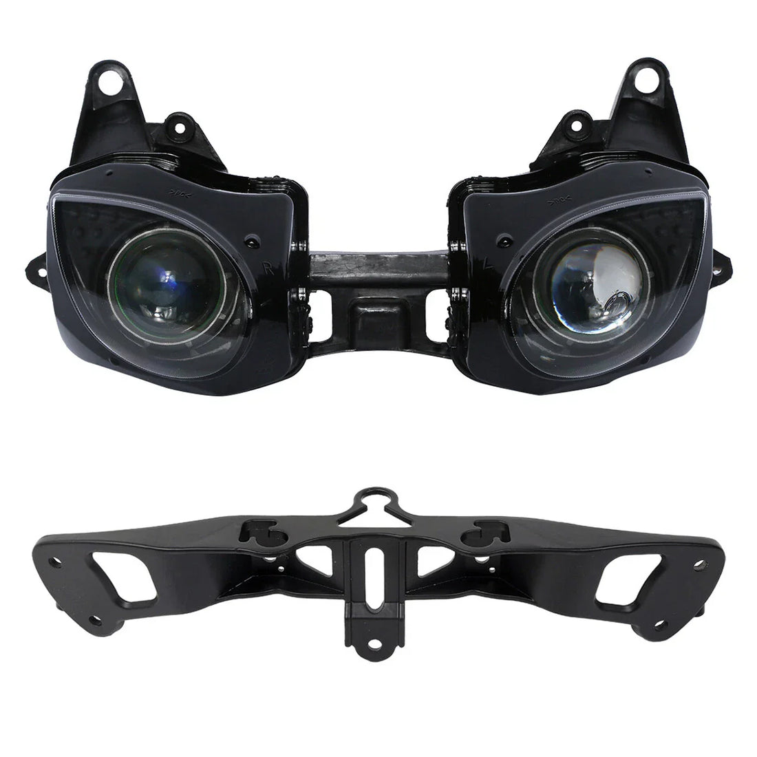 Headlight Assembly & Fairing Stay Bracket Fit For Kawasaki Ninja ZX6R 2007-2008