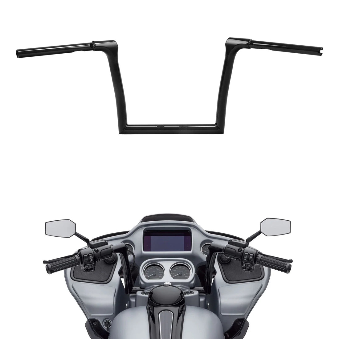 1 1/4'' Ape Hanger 10" Rise Handlebar Fit For Harley Touring Road Glide 15-23 22