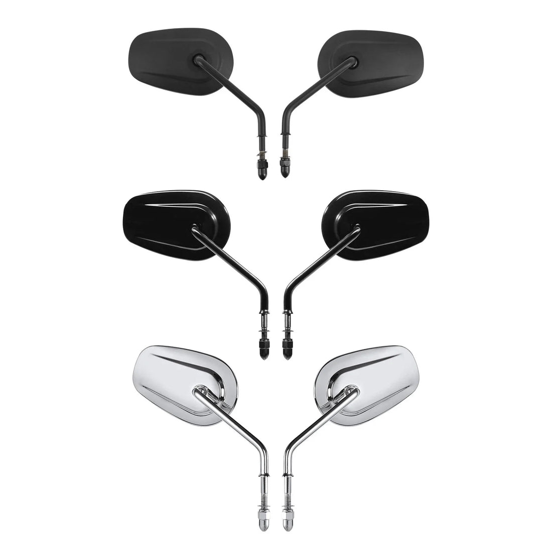 8mm Rearview Mirrors Fit For Harley Electra Street Glide Softail Sportster Dyna