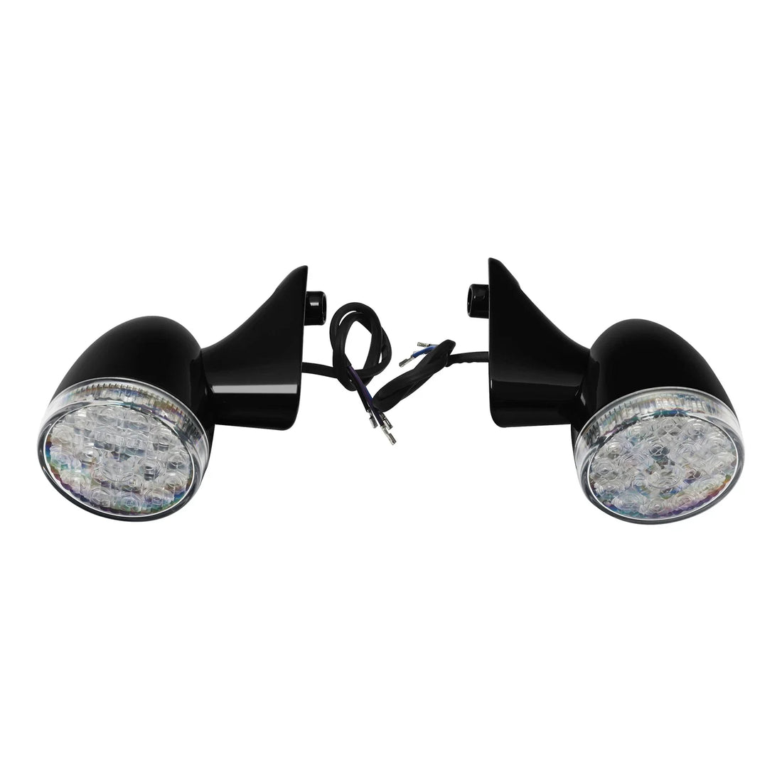Black Front Turn Signal Light Fit For Harley Road Glide Fltrx Fltrxs Fltru 15-24