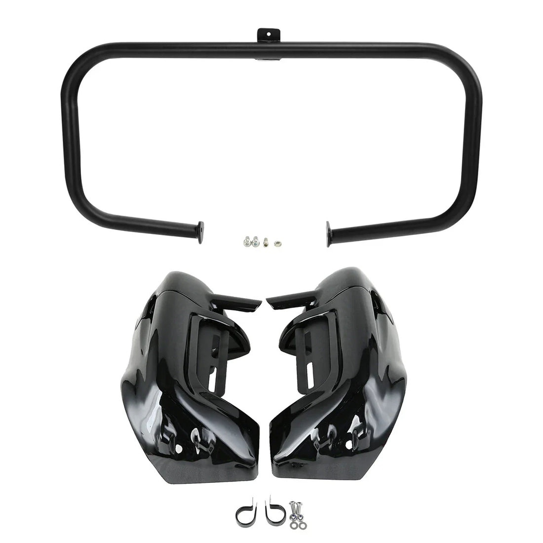 Lower Vented Fairing & Engine Crash Bar Fit For Harley Road King Glide 1997-2008