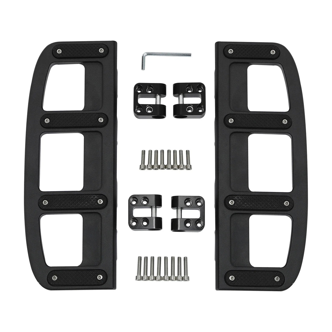 Matte Black Driver Footboard Floorboard Fit For Harley Street Road Glide 2009-24