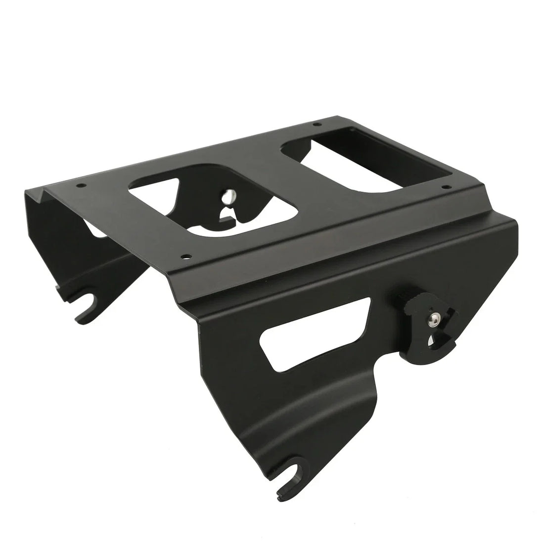 Black Quick Detach Solo Mount Rack Fit For Harley Touring Road Glide 2009-2013