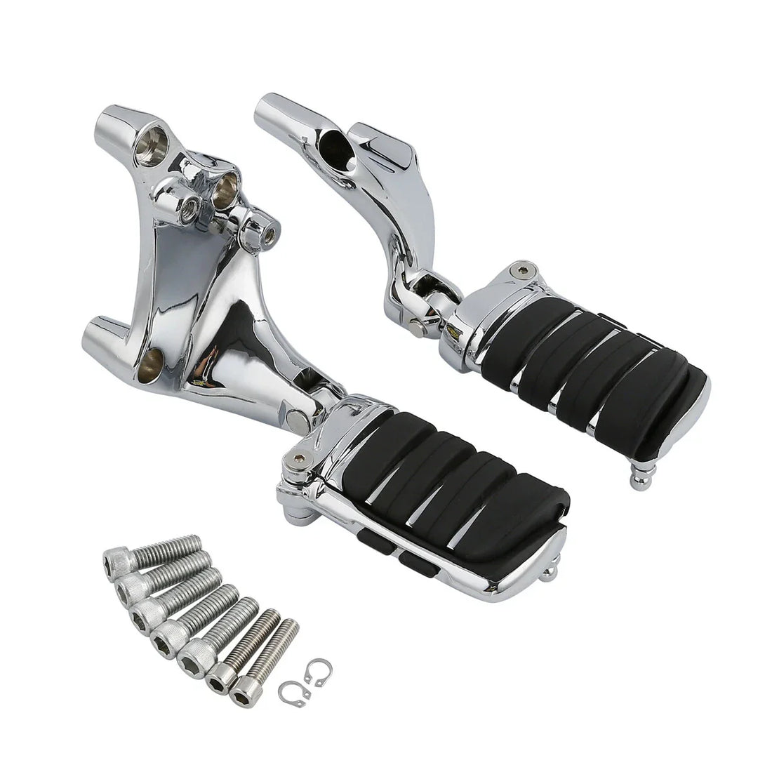 Chrome Passenger Foot Pegs Mount Bracket Fit For Harley Sportster XL 883 2014-22