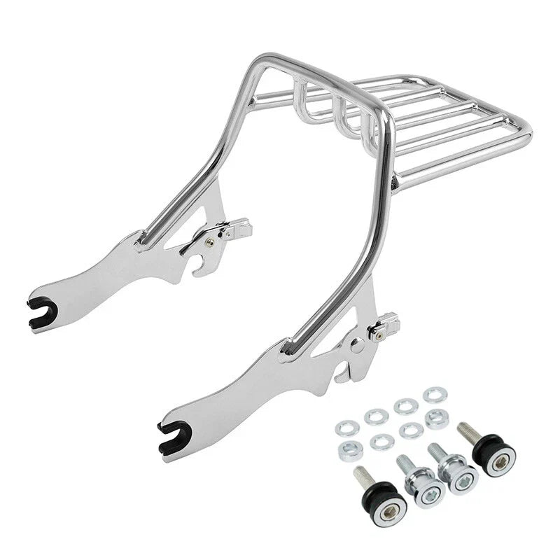 Chrome Luggage Rack Docking Hardware Fit For Harley Heritage Classic Flhc 18-25