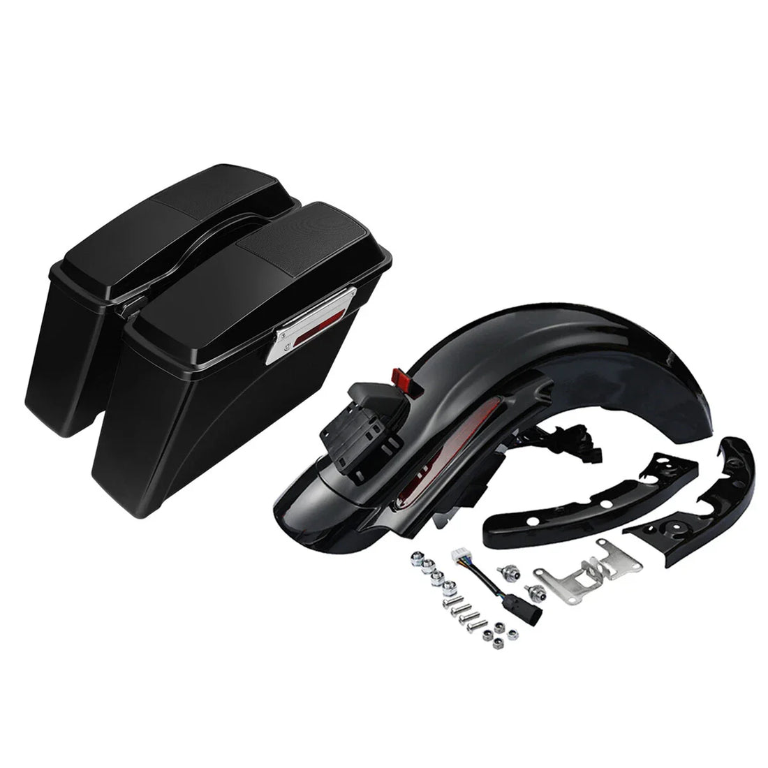 Hard Saddlebags Speaker Lid & Rear Fender Fit For Harley Electra Glide 2009-2013