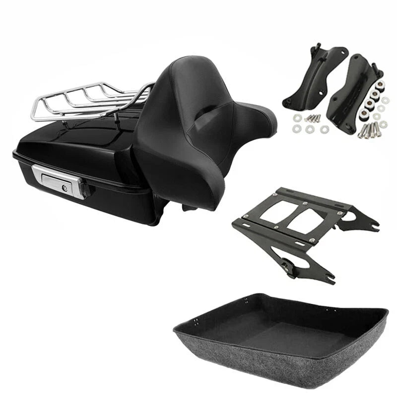 Chopped Trunk Two Up Mount Docking Fit For Harley Touring Cvo Road Glide 14-2026
