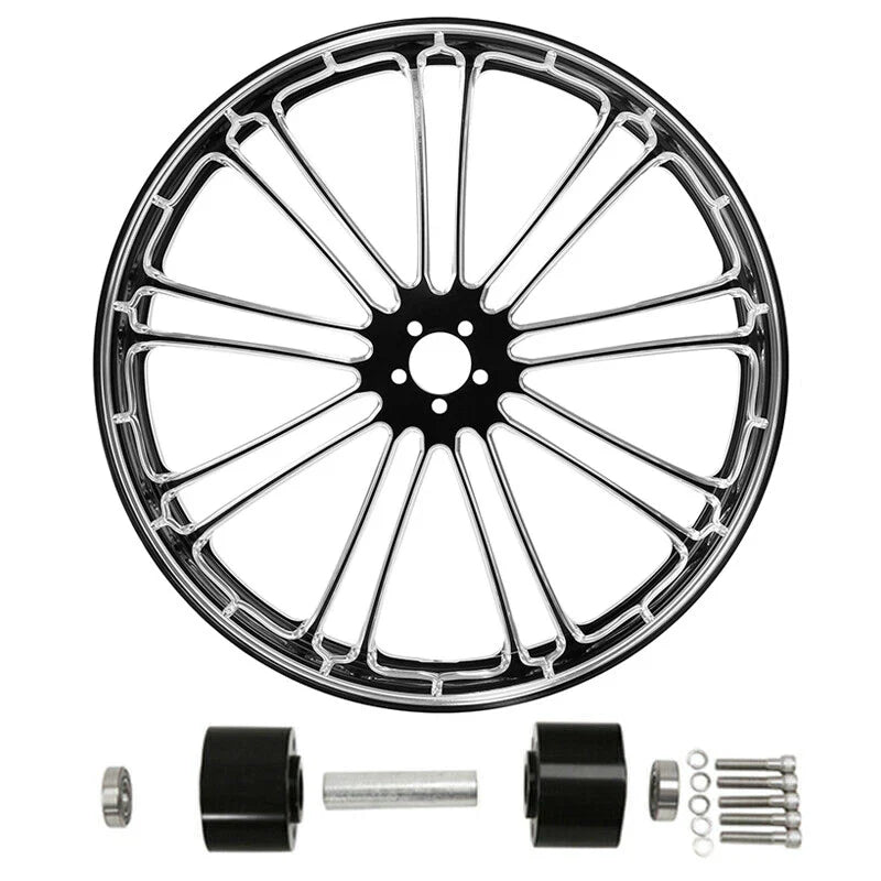 23" Front Wheel Rim & Dual Disc Hub Fit For Harley Street Glide ABS 1997-2021
