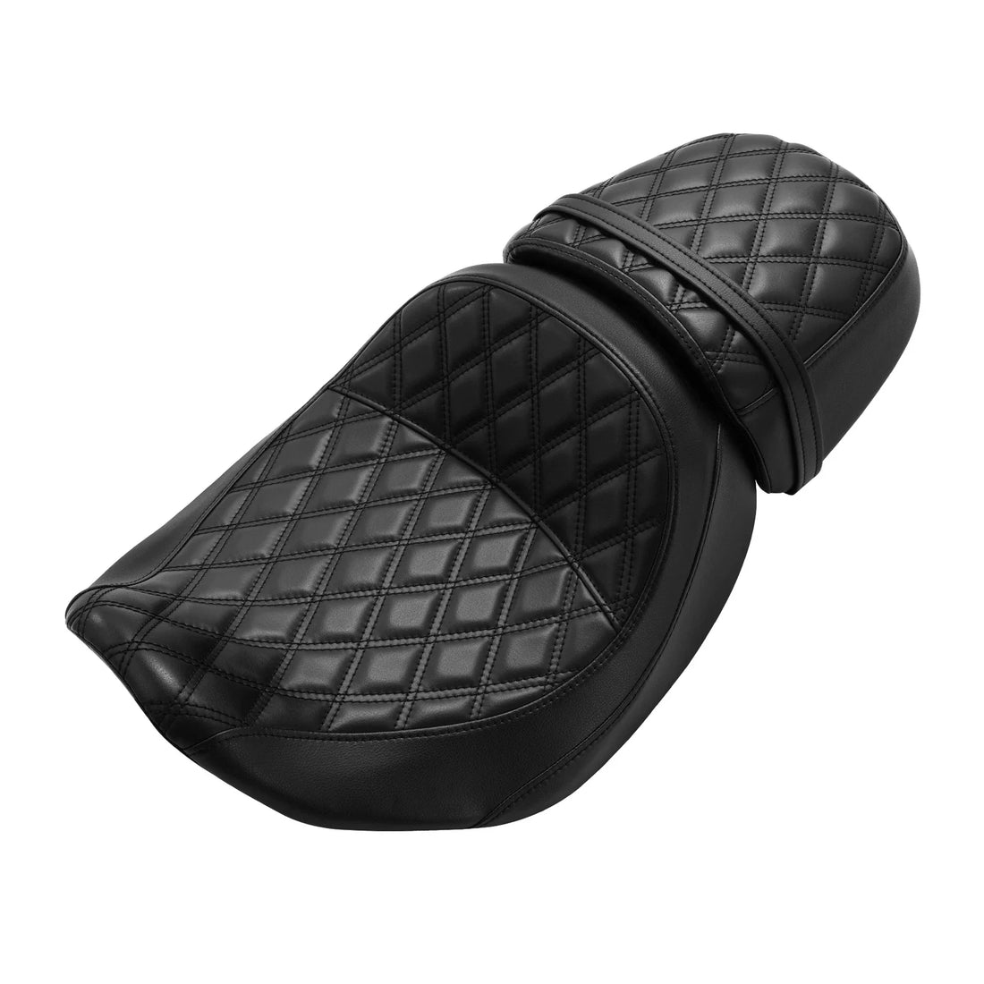 2-Up Driver Passenger Black Seat Fit For Harley Cvo Street Road Glide 2023-2025