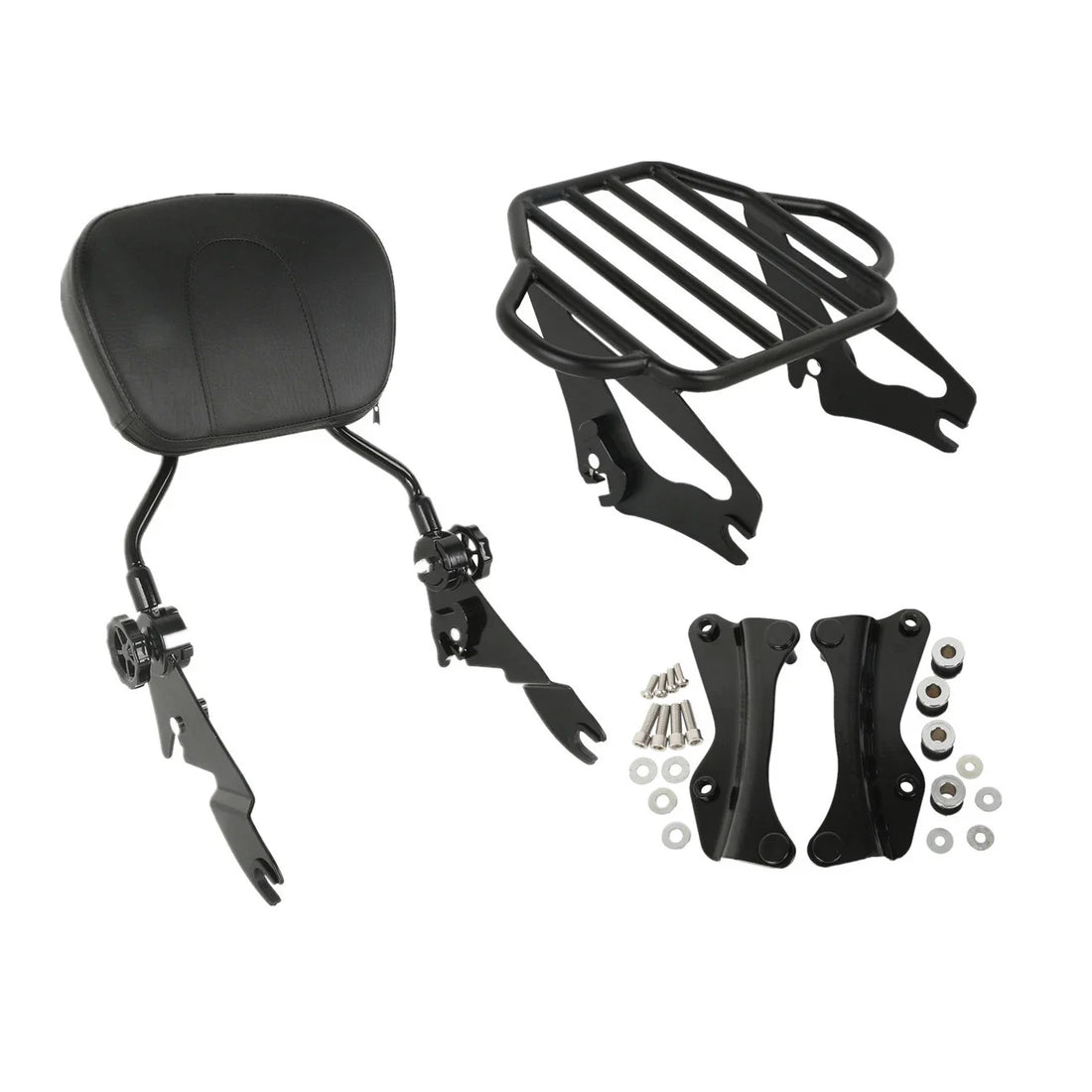 Backrest Sissy Bar Luggage Rack Docking Fit For Harley Road Electra Glide 14-25