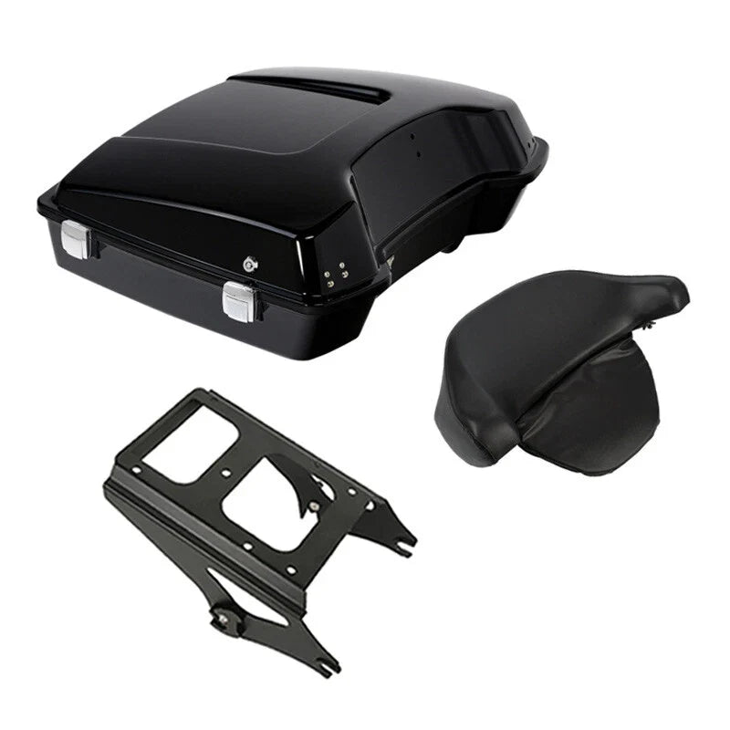 5.5'' Razor Trunk Backrest Mount Rack Fit For Harley Touring 09-13