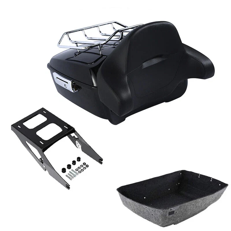 King Trunk Backrest Rack Mount Fit For Harley Sport Glide 2018-21