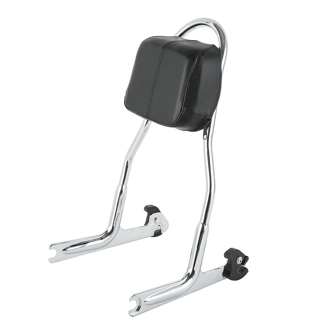Chrome Detachable Sissy Bar Backrest Fit For Harley Softail Deluxe Fat Boy Fxstb