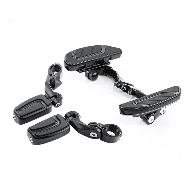 Passenger Floorboards W/ 1-1/4" Highway Footpegs Fit For Harley Touring 93-2025