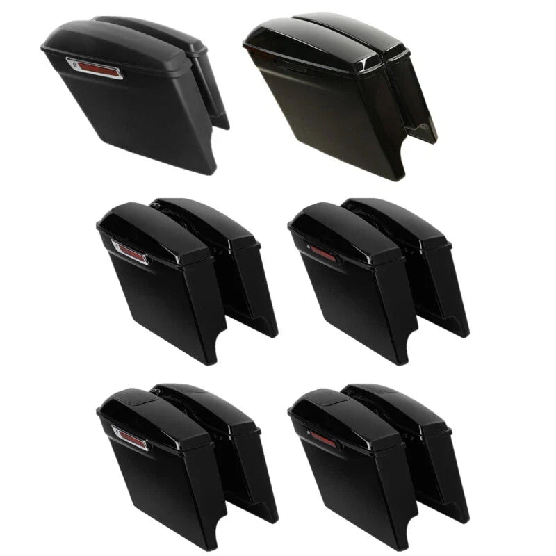 5" Stretched Hard Saddlebags Fit For Harley Electra Road Street Glide 1993-2013