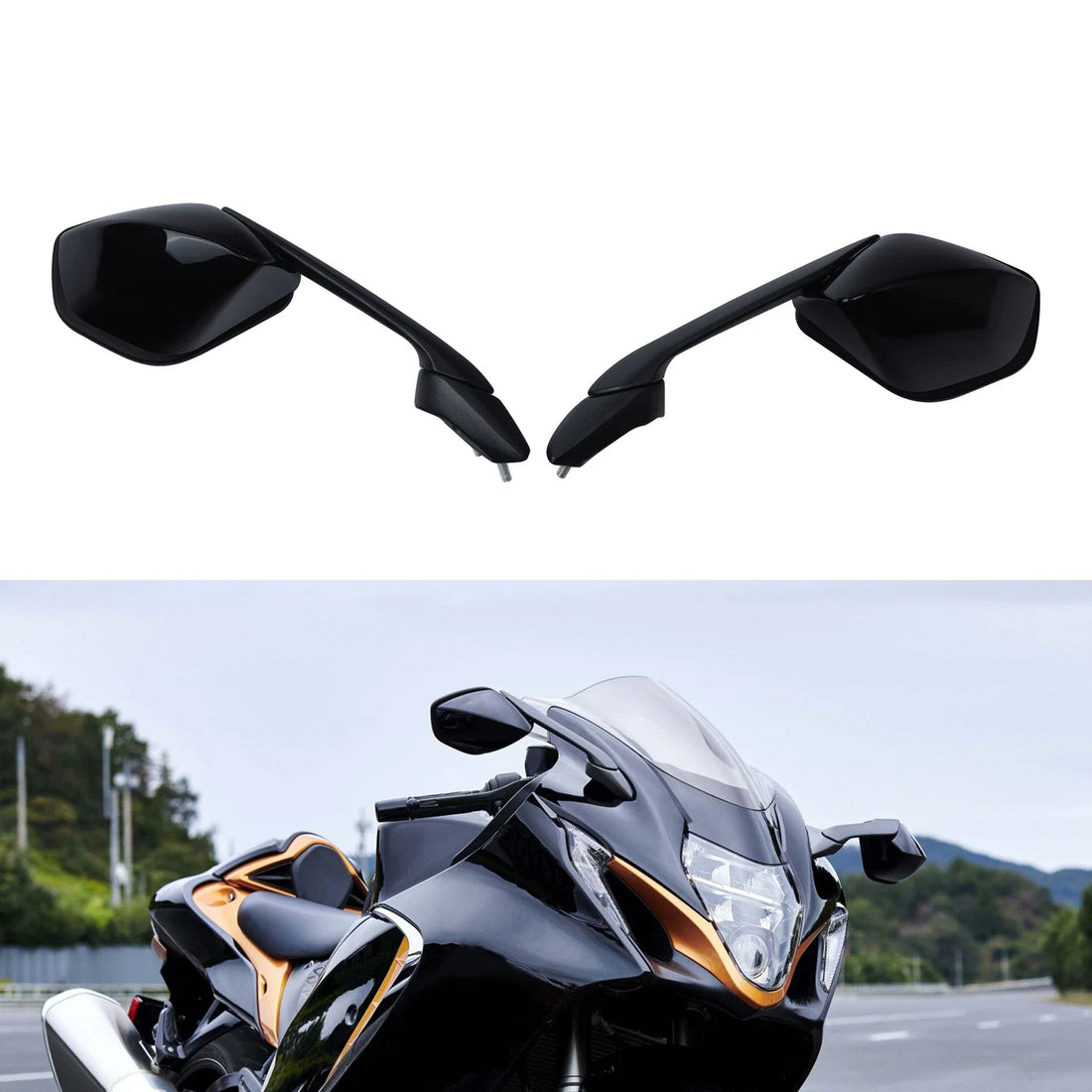 Rear View Mirrors Fit For Suzuki Hayabusa GSX1300R Gsx 1300R 2022-2024