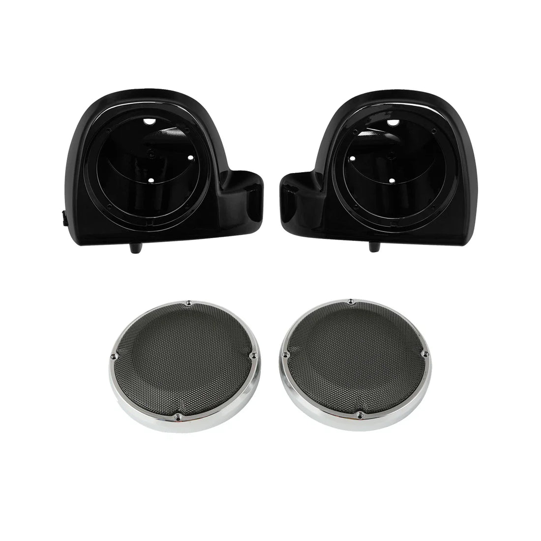 6.5" Speaker Pods & Grills Lower Fairing Vented Fit For Harley Touring 2014-2024