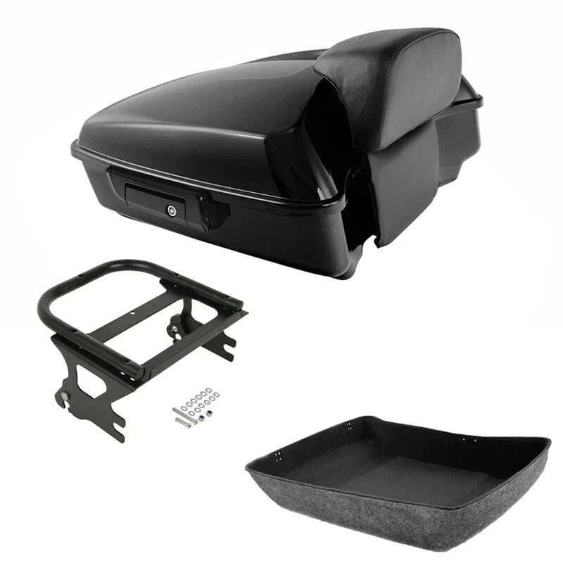 Chopped Trunk Backrest Mount Fit For Harley Touring Road King 1997-08
