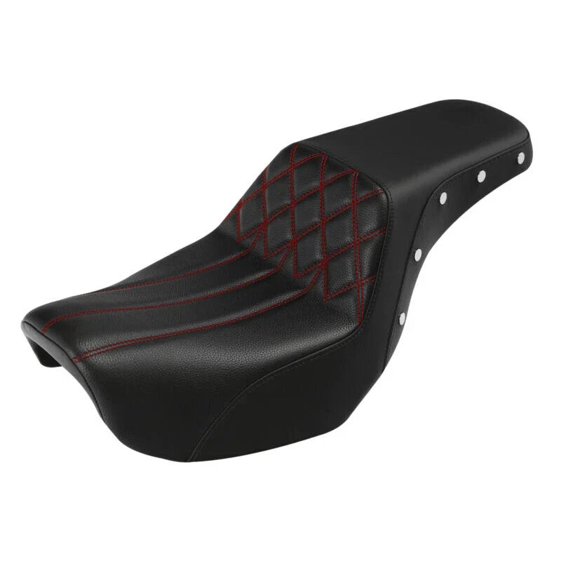 One Piece Two Up Driver & Passenger Seat Fits for Harley Dyna FXD/FLD 2006-2017