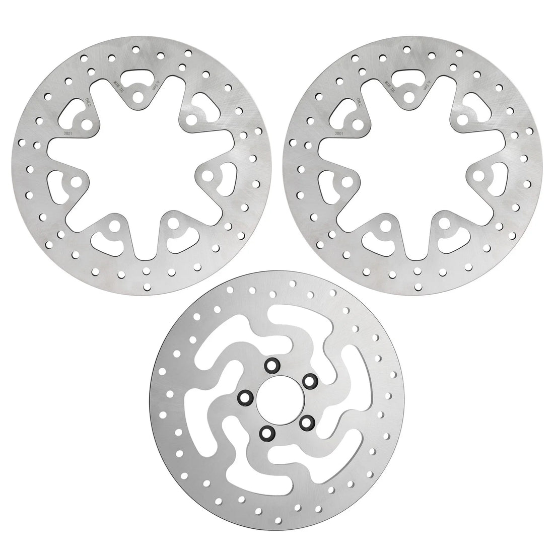 11.8" Front Left Right & Rear Brake Rotors Fit For Harley Street Glide 2014-2025