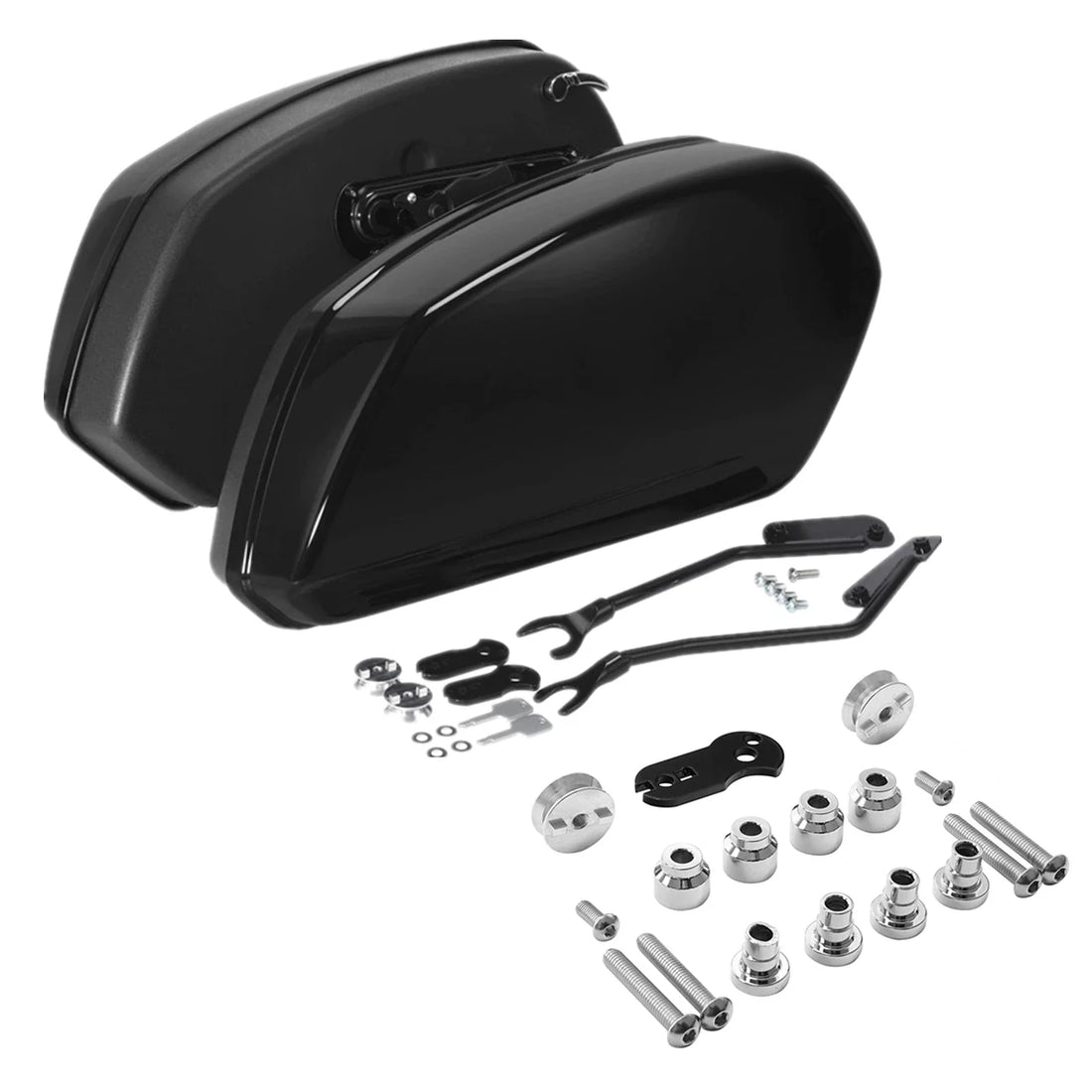 Black Saddlebags Docking Kit Fit For Harley Breakout Fat Boy Flfb Flfbs 2018-25