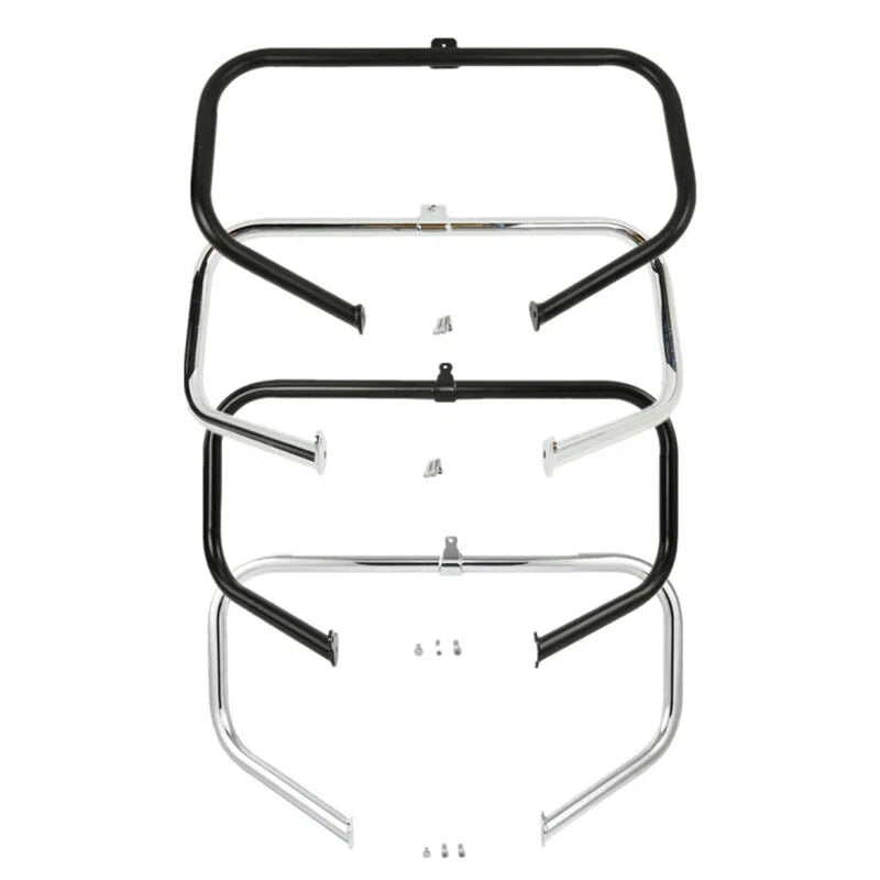 Chrome/Black Highway Engine Guard Crash Bar Fit For Harley Touring 97-08 / 09-24