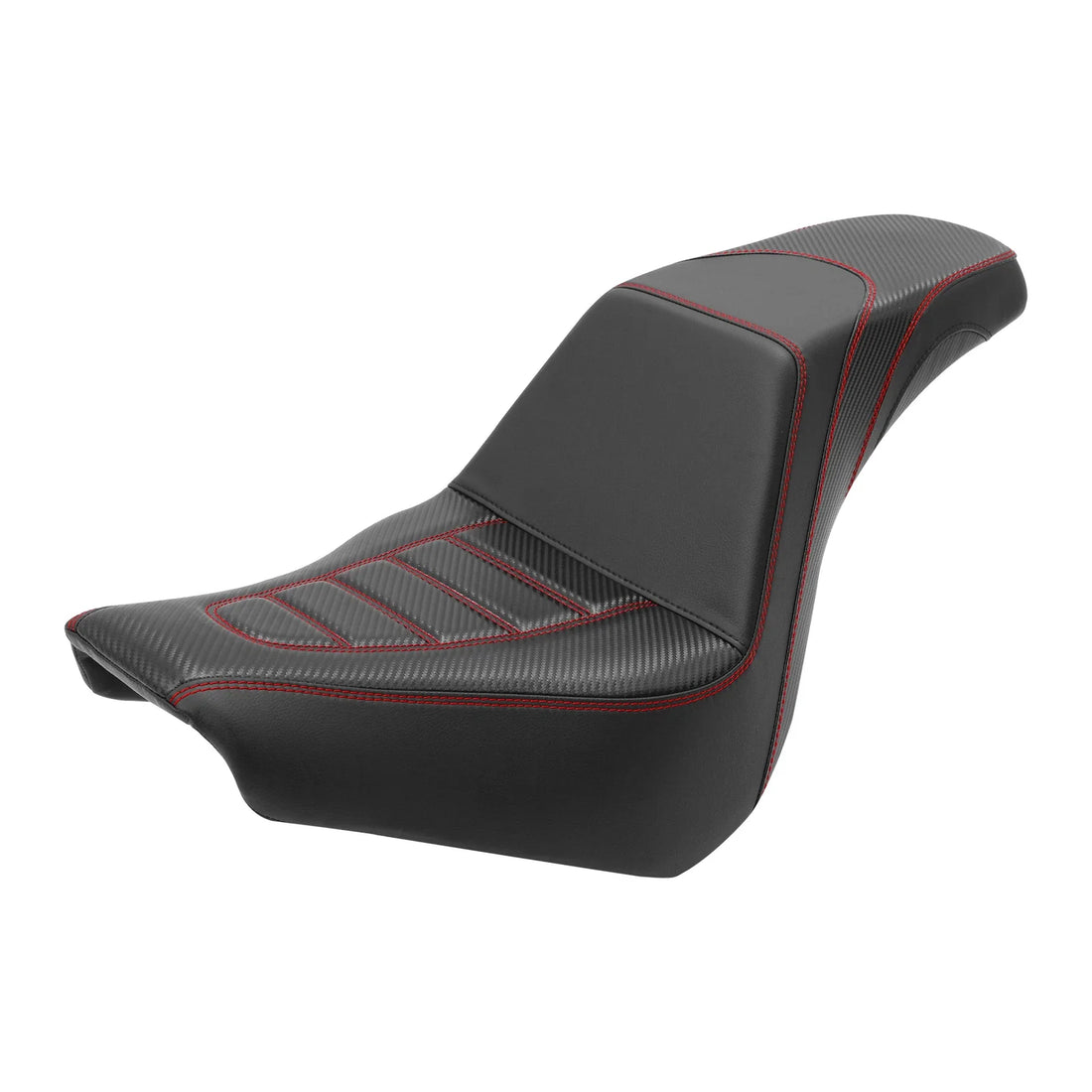 Black+Red Driver & Passenger Seat Fit For Harley Softail Street Bob 2018-2025