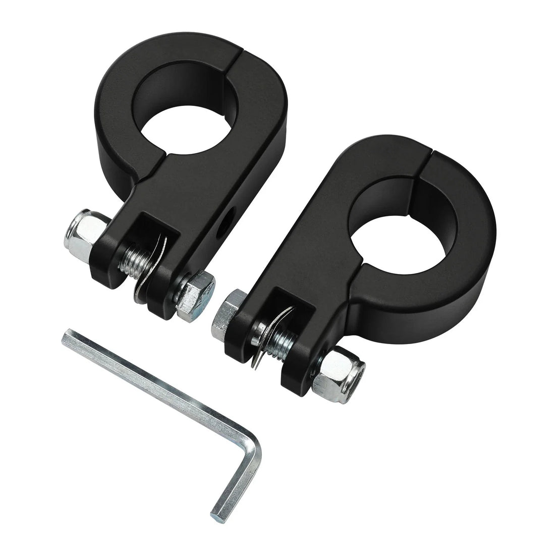 32mm Highway Bar Foot Rest Footpegs Mount Clamp Fit For Harley Touring Road King