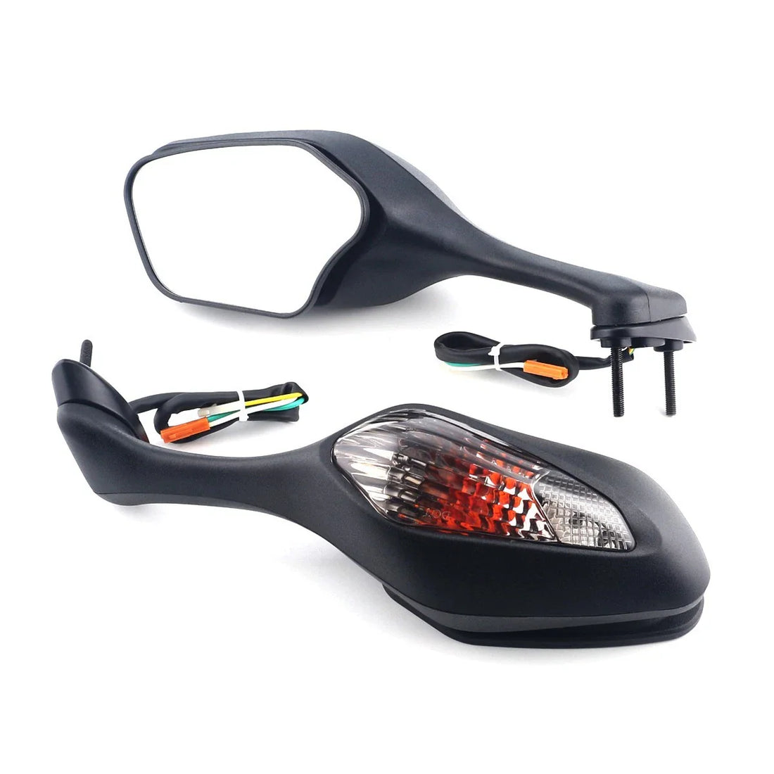 Fold Rearview Mirrors & Turn Signals LED For Honda CBR1000RR 2008-2016 Smoke
