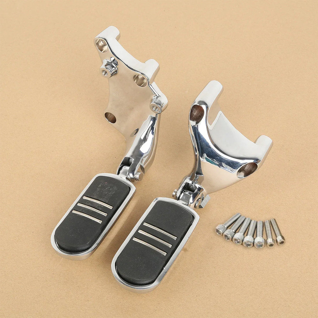 Chrome Passenger Footpegs Pegs Mount Fit For Harley Sportster 883 1200 2014-2022
