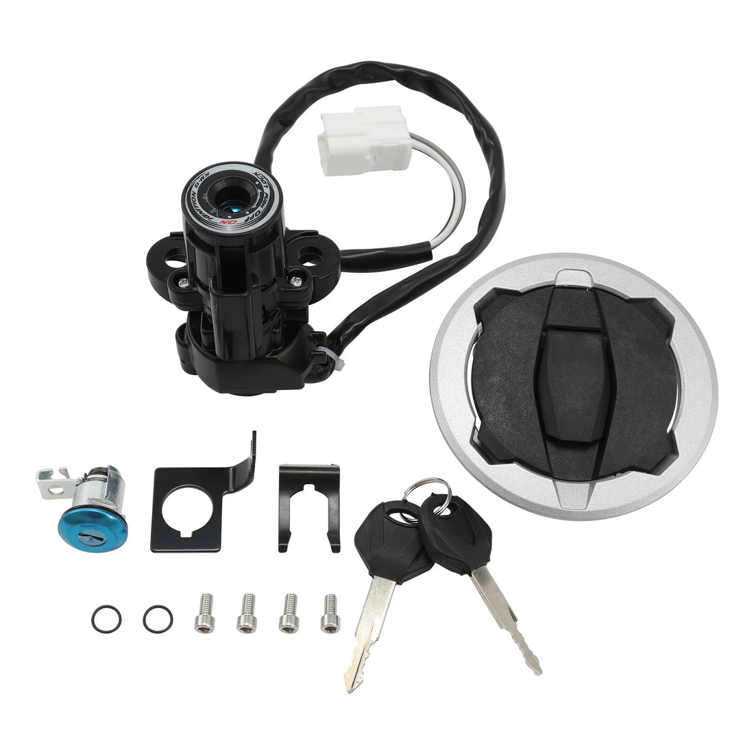 Fuel Gas Ignition Switch Key Seat Lock Fit For Kawasaki Ninja 400 Z400 2018-2024