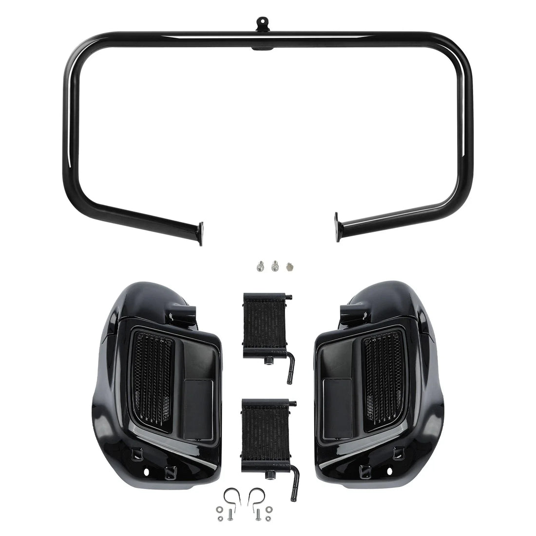 Lower Vented Fairings Radiators Engine Guard Bar Fit For Harley Touring 2014-24