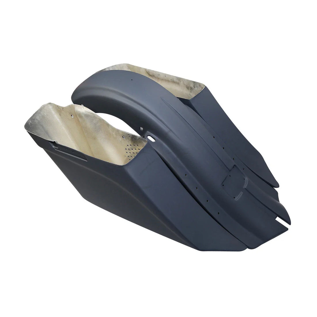 7" Stretched Saddle Bags Rear Fender Long Tail Fit For Harley Touring 2014-2024