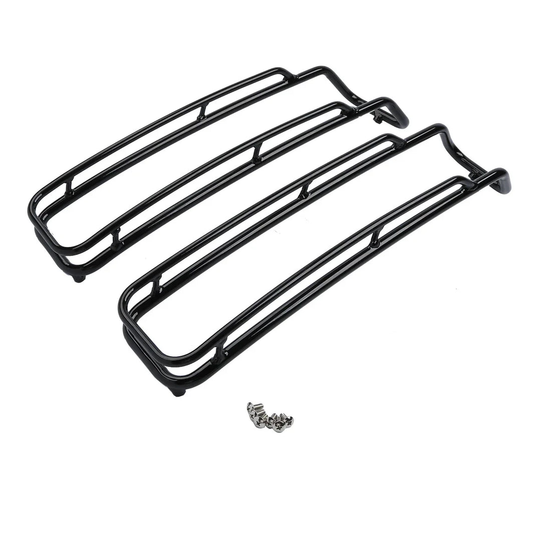 Hard Saddlebag Lid Trim Top Rails Rack Fit For Harley Touring Road King 94-13 12