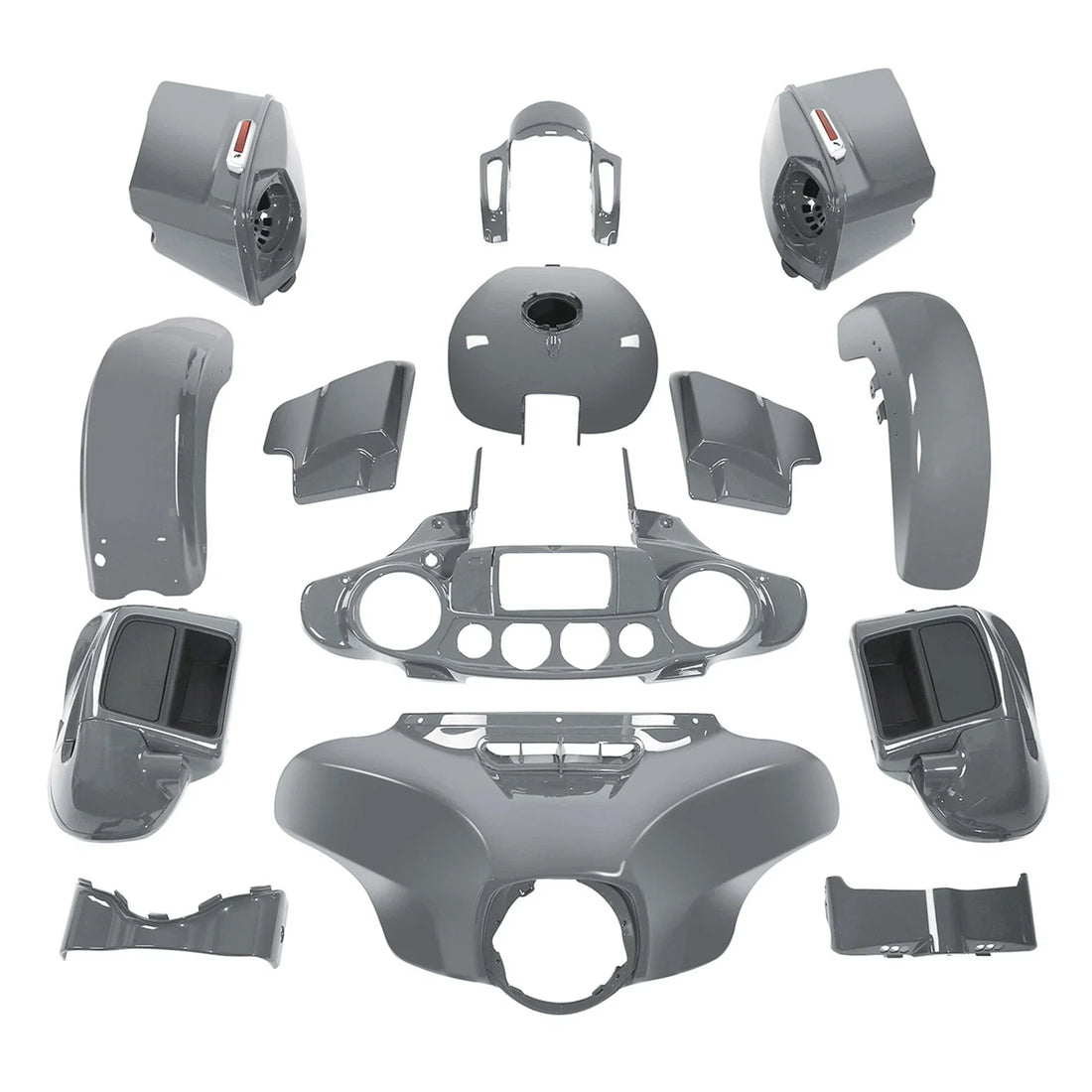 Fairing Bodywork Kit Fit For Harley Cvo Street Glide 2014-2024Gunship Gray