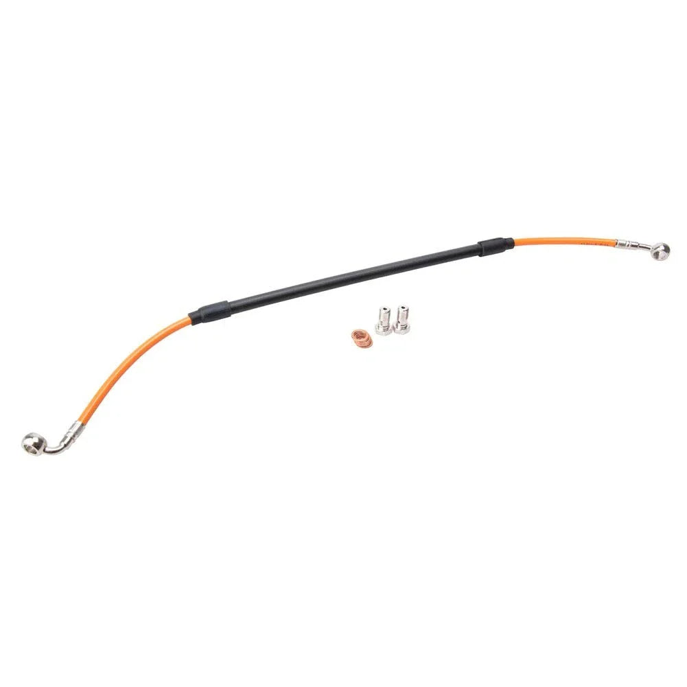 Tusk Rear Motorcycle Steel Braide BrakeLine Orange For Husqvarna TC 125 14-2017