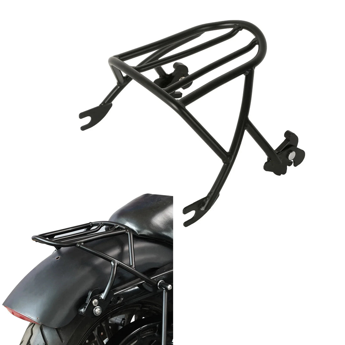 Solo Detachables Luggage Rack Fit For Harley Sportster Iron 883 SuperLow 04-23