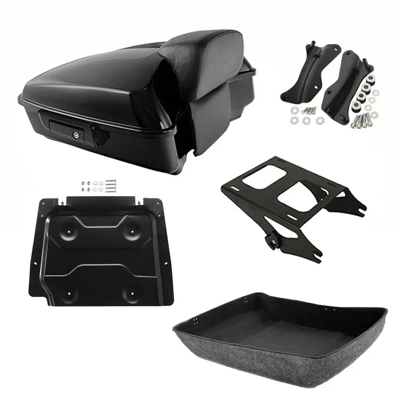 Chopped Trunk Backrest Mount Docking Kit Plate Fit For Harley Road Glide 14-2026