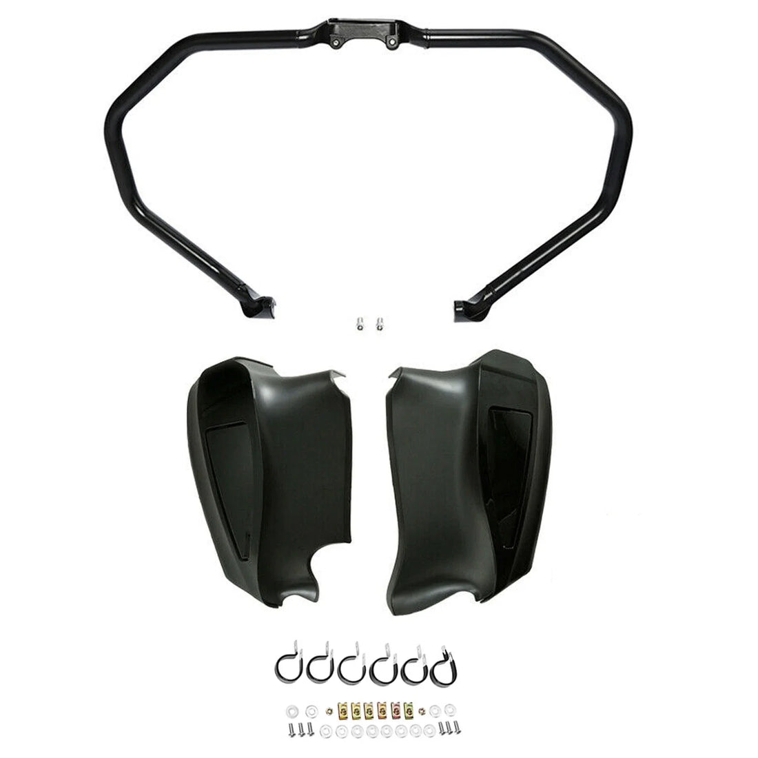 Black Engine Guard Lower Fairing Fit For Indian Chieftain Dark Horse 2014-2023