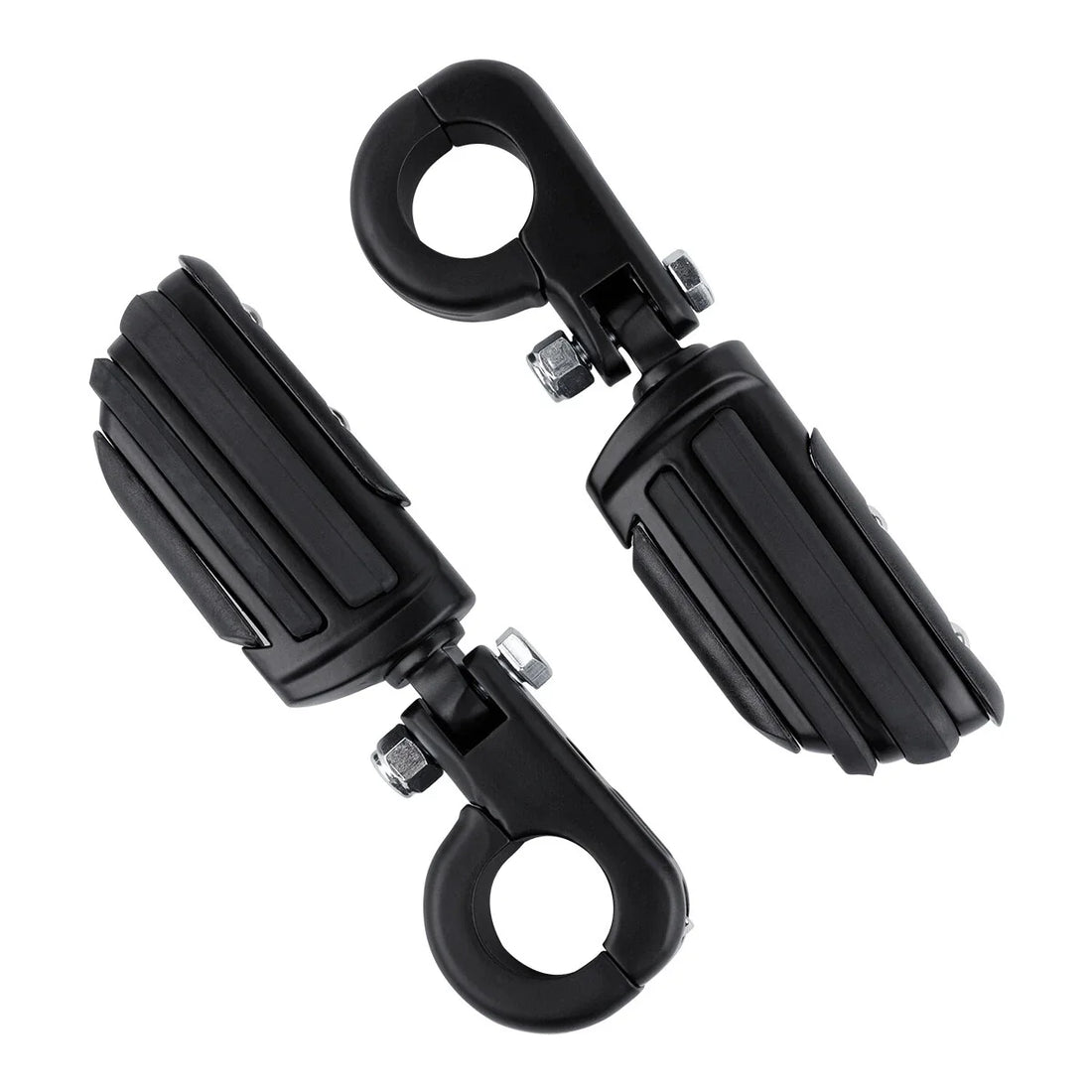 Matte 1 1/4" Engine Guard Footpeg Male Mount Clamps Fit For Harley Electra Glide